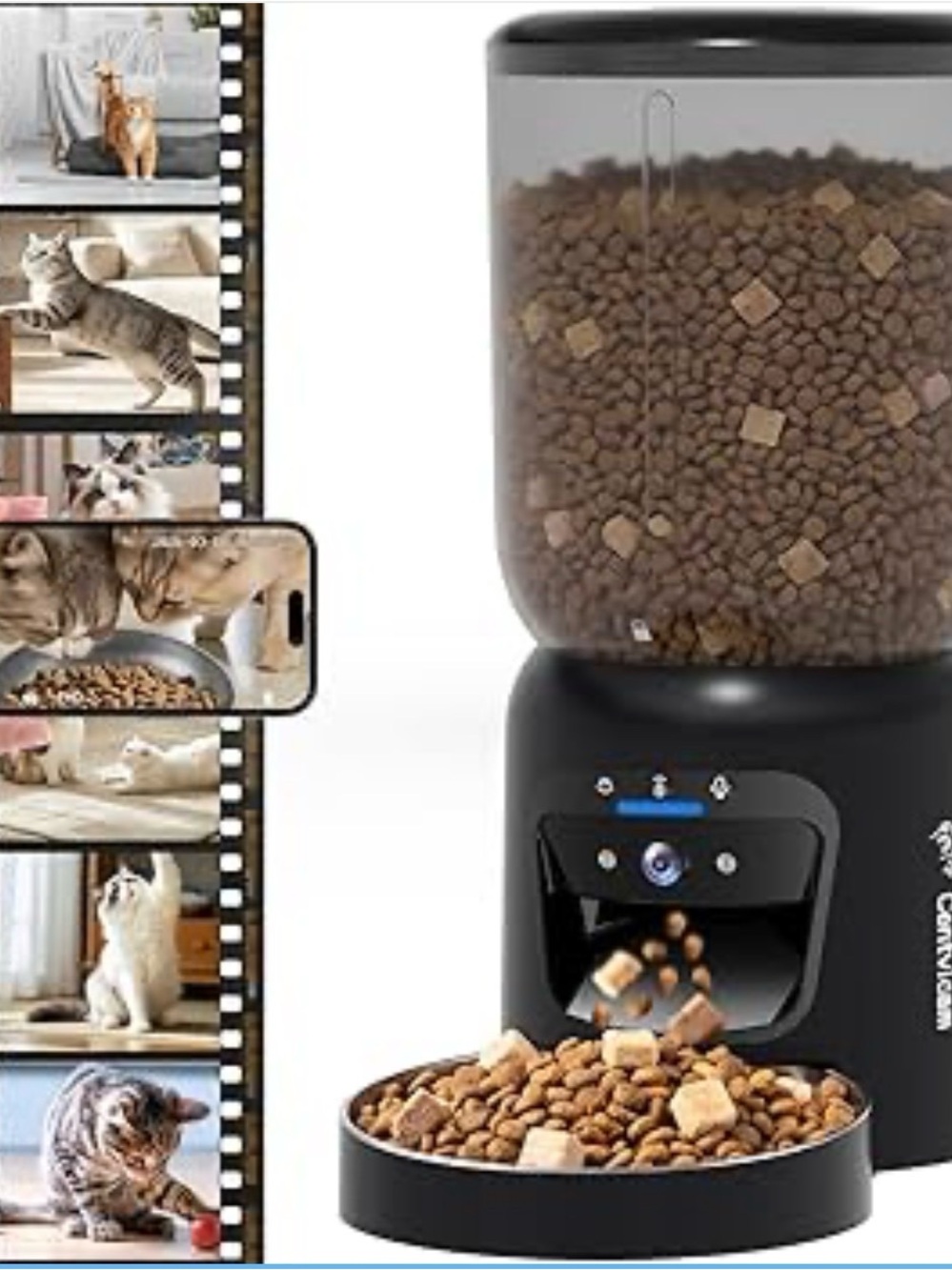 BNIB Automatic Cat Feeder Dispenser in Black